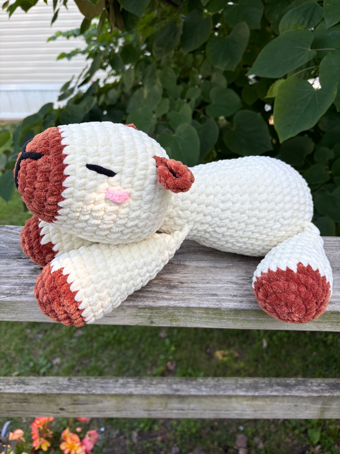 LuvKnotz Large Capybara Handmade Crochet - Soft chenille Yarn, Approx. 22" Long, stuffed animals