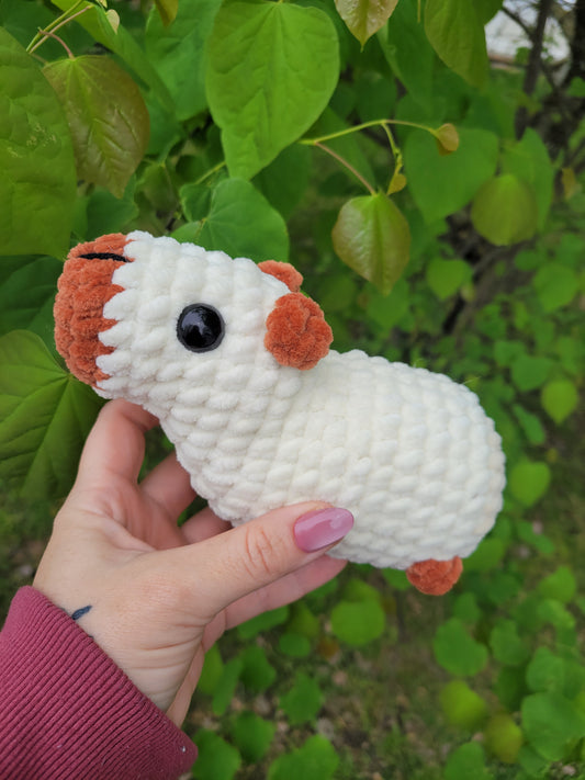 LuvKnotz Large Capybara Handmade Crochet - Soft chenille Yarn, Approx. 6" Long, stuffed animals