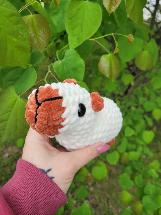 LuvKnotz Large Capybara Handmade Crochet - Soft chenille Yarn, Approx. 6" Long, stuffed animals